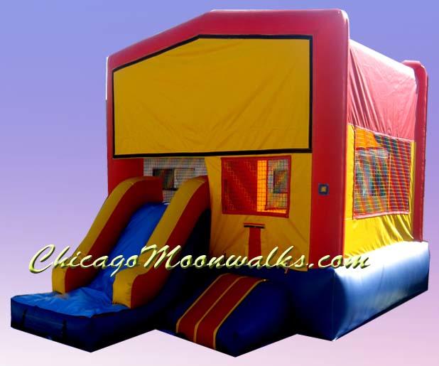Combo Bounce House Moonwalk Inflatable Rental in Chicago Illinois and Suburbs 